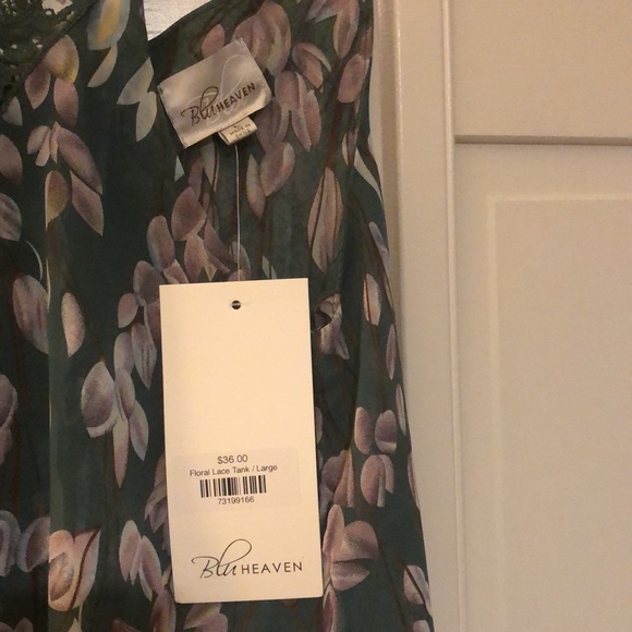Blu heaven top LARGE NWT - Picture 4 of 5